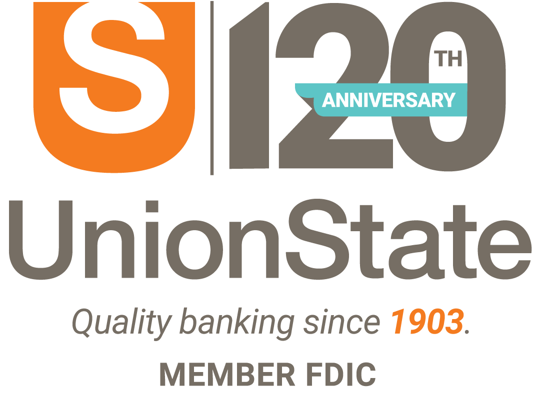 Union State Bank 120th Anniversary logo